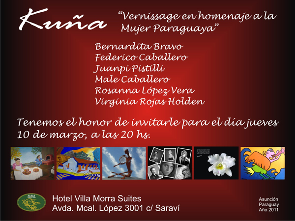 KUÑA - VERNISSAGE EN HOMENAJE A LA MUJER PARAGUAYA (ROSANNA LÓPEZ VERA)